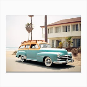 California Dreaming - Nostalgic Car Canvas Print
