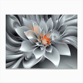 Abstract Flower Canvas Print