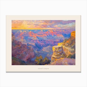 Western Sunset Landscapes Grand Canyon Arizona 3 Poster Canvas Print