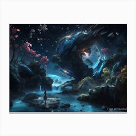 Night In The Forest Canvas Print