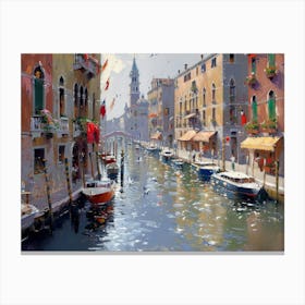 Venice Canal Canvas Print