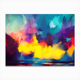 4x Abstract Colorful Art Canvas Print