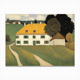 House In The Countryside Canvas Print