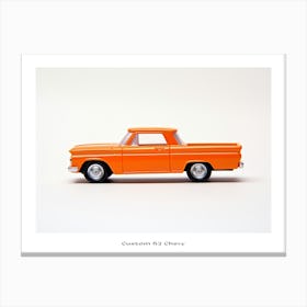 Toy Car Custom 62 Chevy Orange Poster Canvas Print