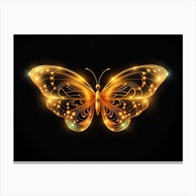 Golden Butterfly 35 Canvas Print