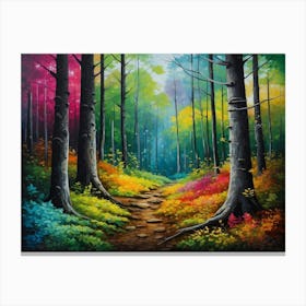 Path In The Woods Canvas Print