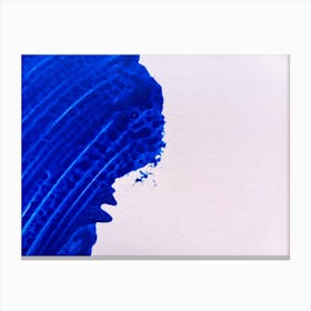 Blue Paint Splash Canvas Print