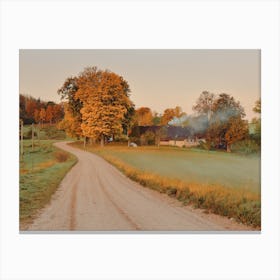 Cold Fall Morning Canvas Print