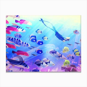 WEIRD FISHES Canvas Print