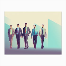 Group Of Businessmen 4 Canvas Print