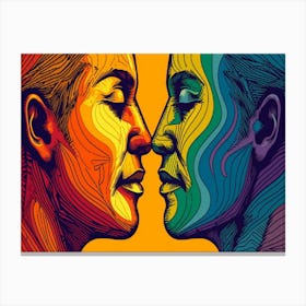 Rainbow Love 7 Canvas Print