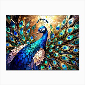 Peacock 9 Canvas Print