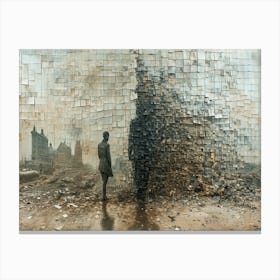 Temporal Resonances: A Conceptual Art Collection. 'Diaspora' Canvas Print