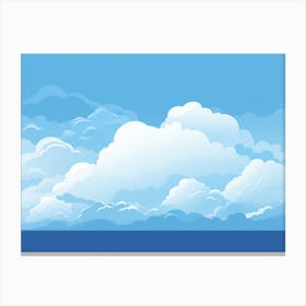 Cloudy Sky Art Print Canvas Print