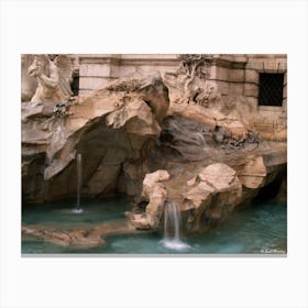 Trevi Fountain Rome Canvas Print