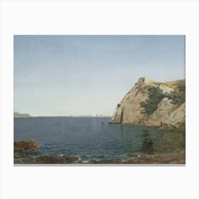 Vintage Painting View Of A Bay Canvas Print