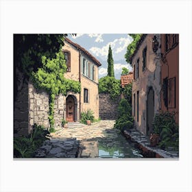 Street In France Canvas Print