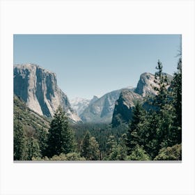 View Over Yosemite National Park Canvas Print
