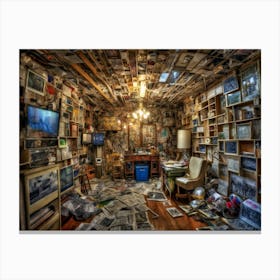 Room Full Of Junk Canvas Print