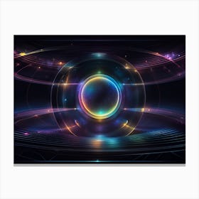 Abstract Space Background 1 Canvas Print