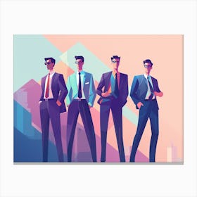 Businessmen In Suits 2 Canvas Print