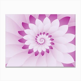 Abstract Pink & White Floral Design Background Canvas Print