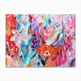 Abstract Floral Painting 5 Canvas Print