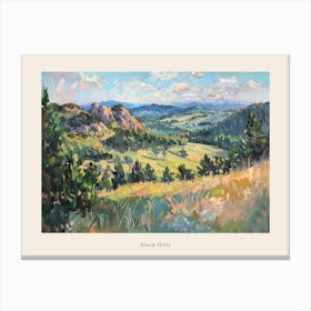 Western Landscapes Black Hills South Dakota 4 Poster Canvas Print