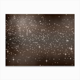 Bronze Shade Shining Star Background Canvas Print