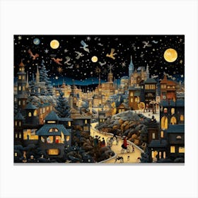 Christmas In The City Canvas Print