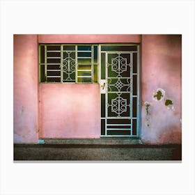 The Pink House Cuba Canvas Print