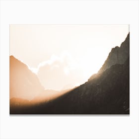 Mountain Morning Sunrise Canvas Print