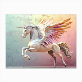 Unicorn With Wings Canvas Print