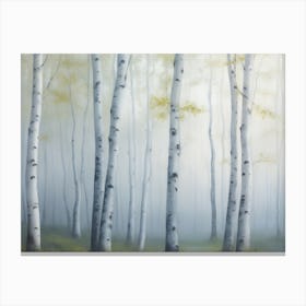 Abstract Birch Forest Canvas Print