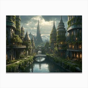 Fantasy City 20 Canvas Print