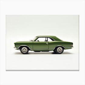 Toy Car 68 Chevy Nova Green Canvas Print