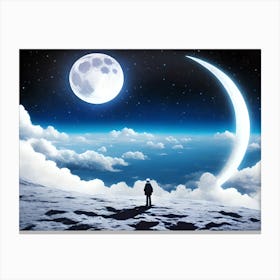 Full Moon In The Sky Canvas Print