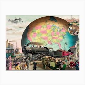 Twentieth Century Transportation, E S Yate Canvas Print