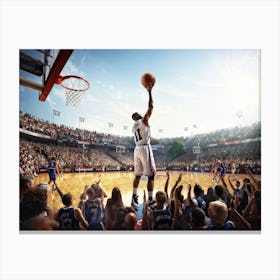 Ball Basketball Game Court People Championship Basketball Court Basket Player Sport Play (10) Canvas Print