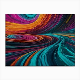 Abstract Swirls Canvas Print