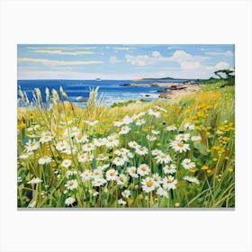 Seaside Meadow - expressionism Canvas Print