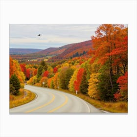 Autumn Road 3 Canvas Print