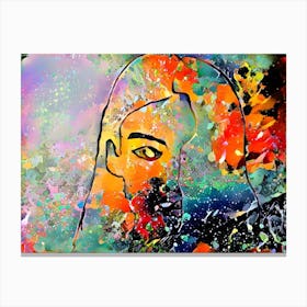 Face Of A Woman Canvas Print