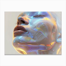 Holographic Face 1 Canvas Print