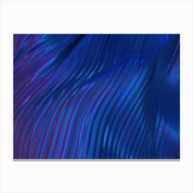 Abstract landscape: wave #3 [synthwave/vaporwave/cyberpunk] — aesthetic poster Canvas Print