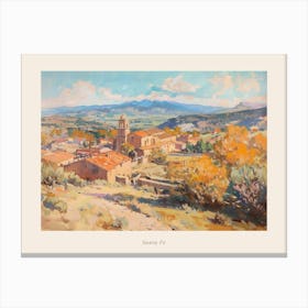 Western Landscapes Santa Fe New Mexico 4 Poster Canvas Print