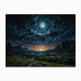 Landscape Celestial Canvas Print