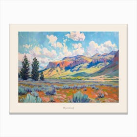 Western Landscapes Wyoming 4 Poster Canvas Print