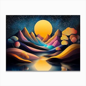 Landscape Painting Canvas Print