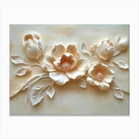 Beautiful Flower 3d 7 Canvas Print